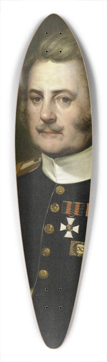Jurjen De Jong - J. D. B. Wilkens, Lieutenant Colonel in the Infantry 39.3 inch art pintail longboard deck
