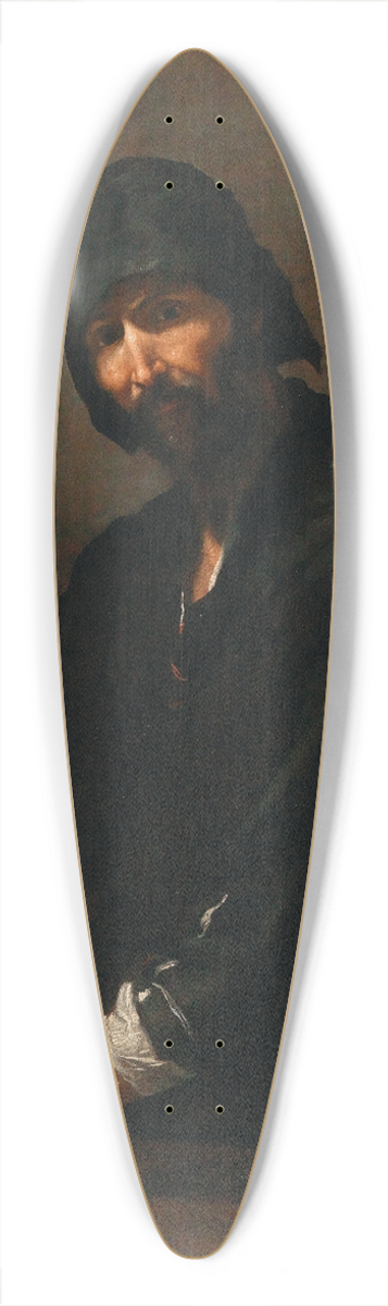 Jusepe de Ribera - Heraclitus 39.3 inch art pintail longboard deck
