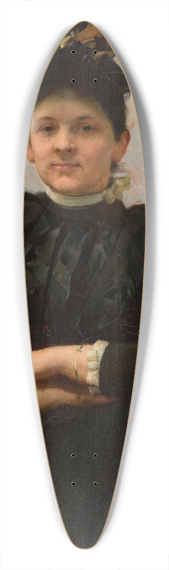 Jzef Mehoffer - Portrait of Wanda Strayska 39.3 inch art pintail longboard deck