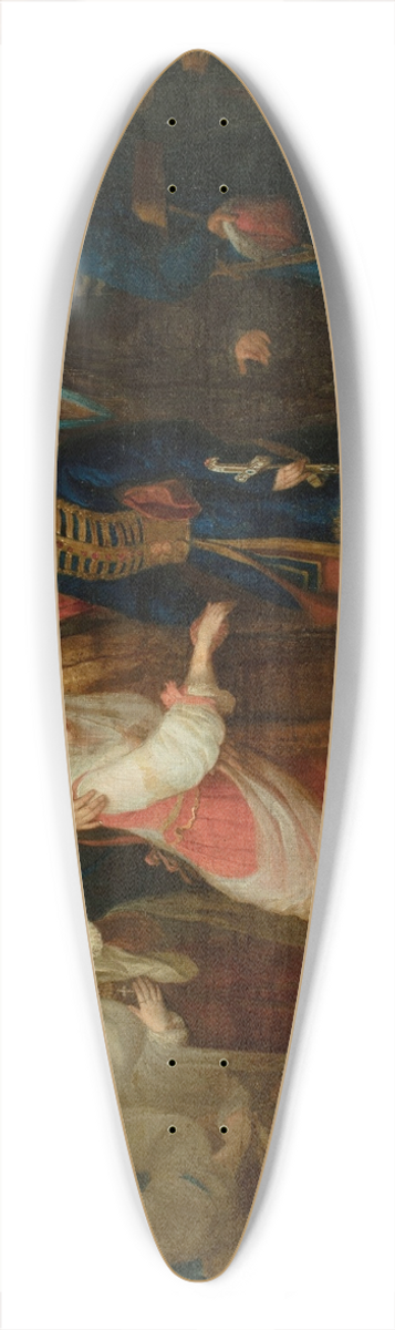 Jzef Peszka - Marriage of Mieszko and Dobrawa 39.3 inch art pintail longboard deck