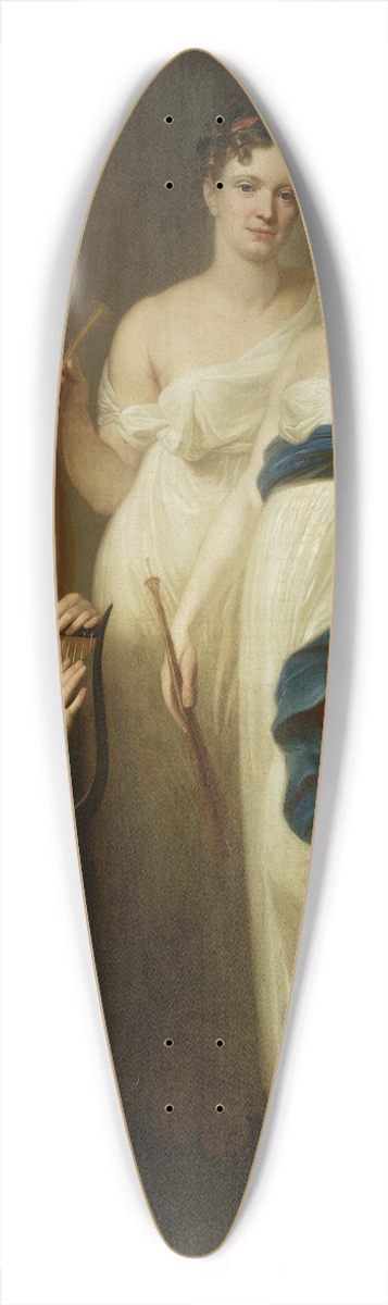 Jzef Peszka - Three muses  Mazarakowa, Lekczyska, Wendowa 39.3 inch art pintail longboard deck