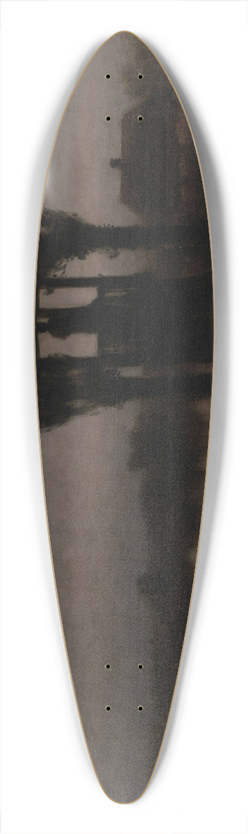 Jzef Rapacki - Nocturnal Marshland 39.3 inch art pintail longboard deck
