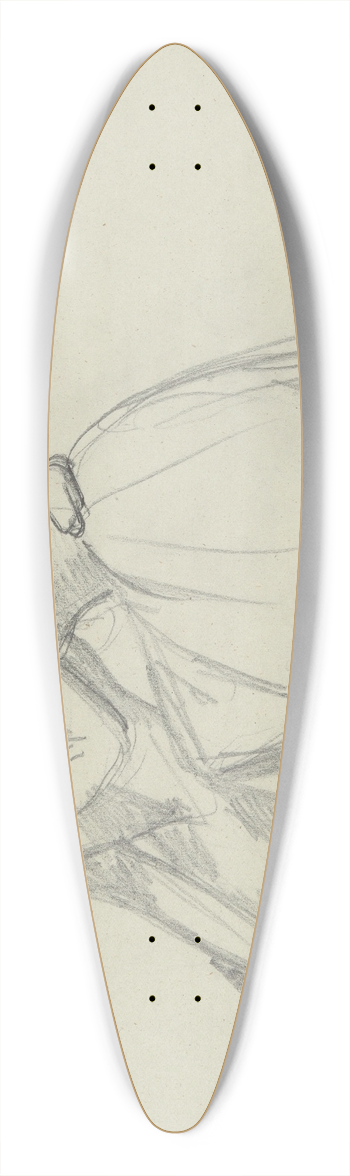 Jzef Simmler - Sketch of the group of the Virgin Mary and Mary Magdalene to the painting Entombment 39.3 inch art pintail longboard deck