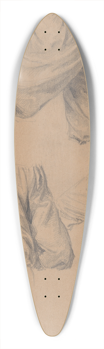 Jzef Simmler - Studies of pants of the assailants of St. Matthias to the painting Martyrdom of St. Matthias 39.3 inch art pintail longboard deck