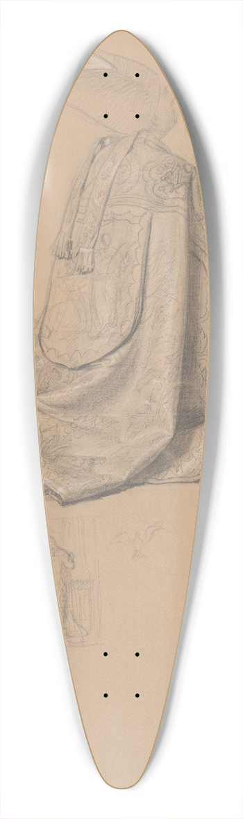Jzef Simmler - Study of the figure of Pius IX for the painting The Immaculate Conception of the Blessed Virgin Mary 39.3 inch art pintail longboard deck