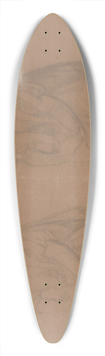 Jzef Simmler - Study of the kings figure for the painting Death of Barbara Radziwi 39.3 inch art pintail longboard deck