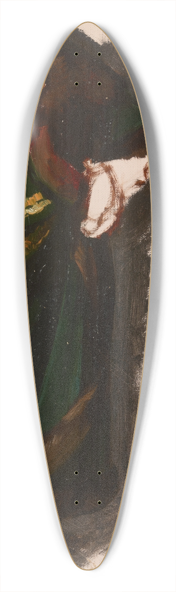 Jzef Simmler - Study of Wadysaw Jagieos Garment to the Painting The Oath of Queen Jadwiga 39.3 inch art pintail longboard deck