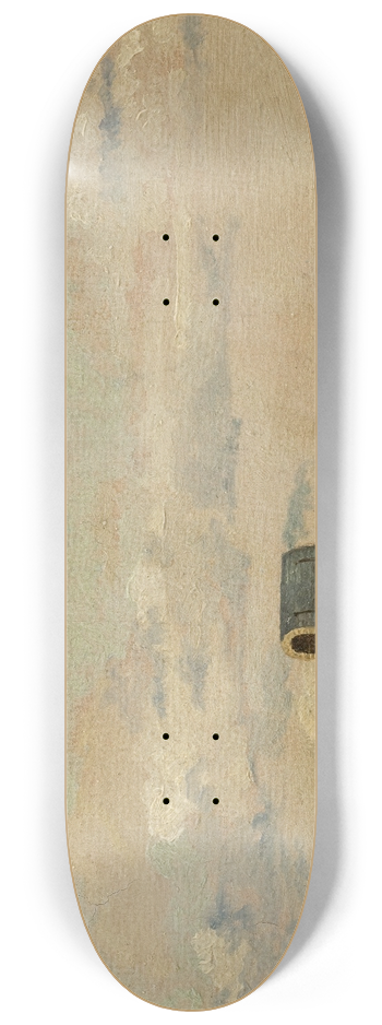 Christen Kbke - View from a Window in Toldbodvej Looking Towards the Citadel in Copenhagen 8.25 inch art skate deck