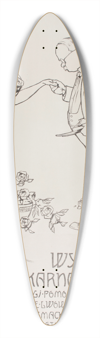 Kajetan Stefanowicz - Wystawa Karnaowa Ligi Pomocy Przemysowej 39.3 inch art pintail longboard deck