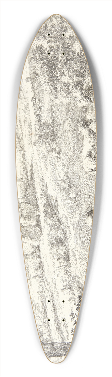 Karel Dujardin - Hyrdinde, som taler med sin hund 39.3 inch art pintail longboard deck