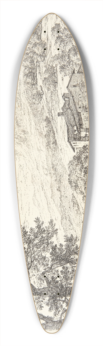 Karel Dujardin - sel mellem to fr 39.3 inch art pintail longboard deck