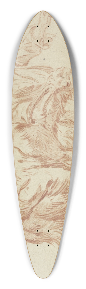Karel Dujardin - Zwei Knaben mit einem Ziegenbock 39.3 inch art pintail longboard deck