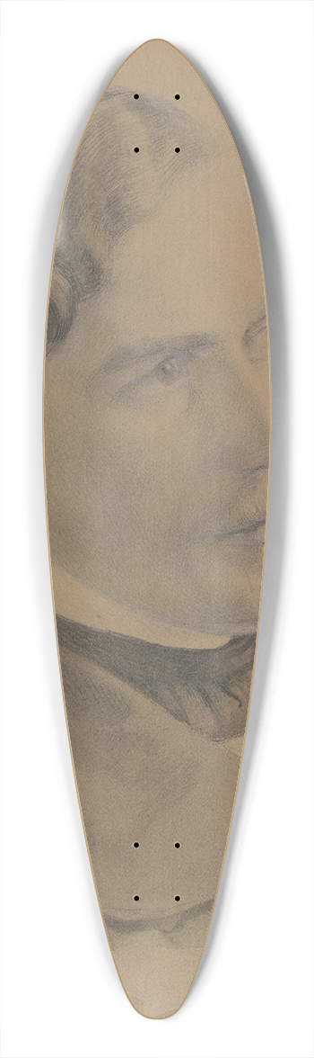 Karl Friedrich Lessing - Selbstbildnis des Knstlers 39.3 inch art pintail longboard deck