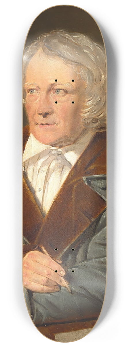 Christian Albrecht Jensen - Portrt af Bertel Thorvaldsen 8.25 inch art skate deck