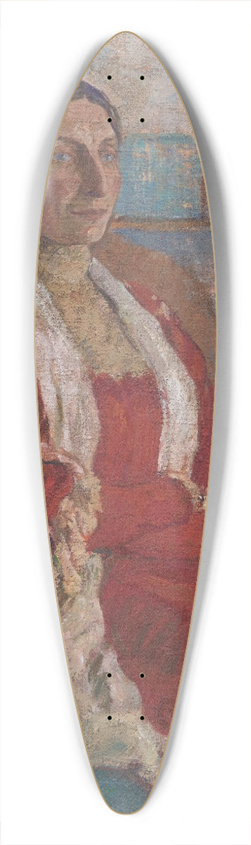Karl Isakson - Portrait of Mrs. Bertha Brandstrup 39.3 inch art pintail longboard deck