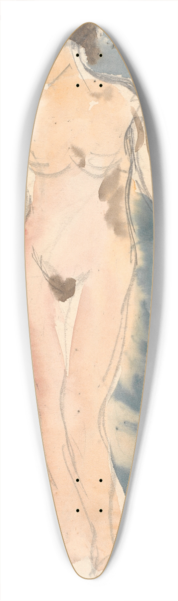 Karl Isakson - Stende kvindelig model 39.3 inch art pintail longboard deck