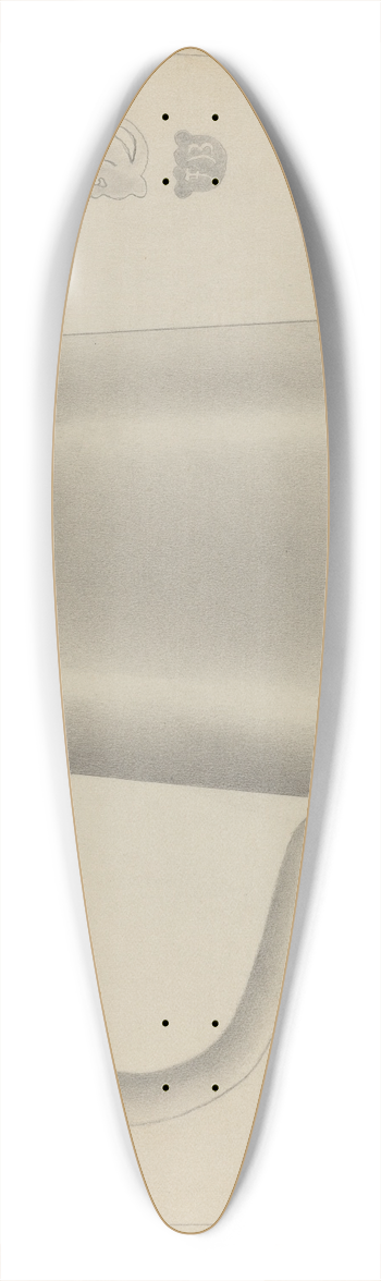 Karl Joubert - Silver Tankard 39.3 inch art pintail longboard deck