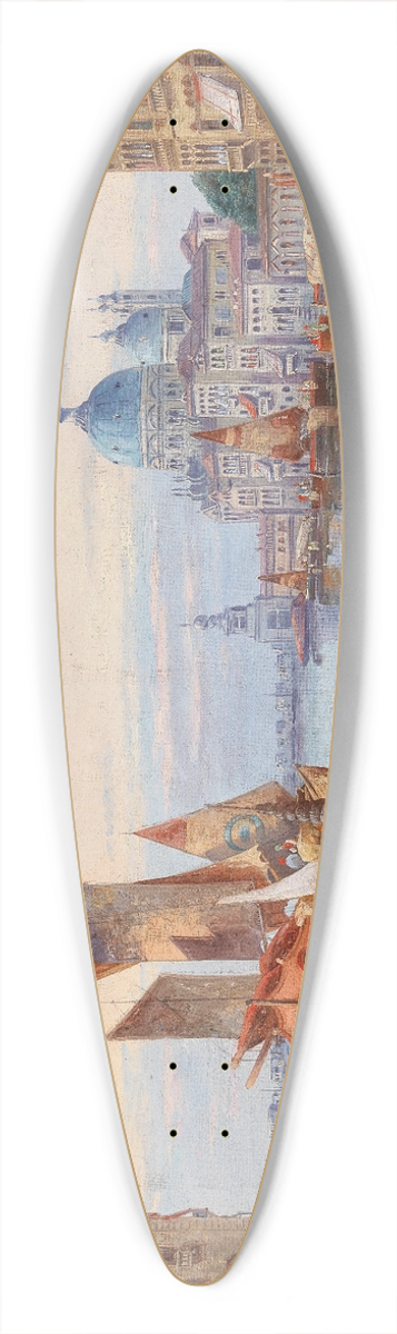 Karl Kaufmann - Venice, A View of Santa Maria della Salute 39.3 inch art pintail longboard deck