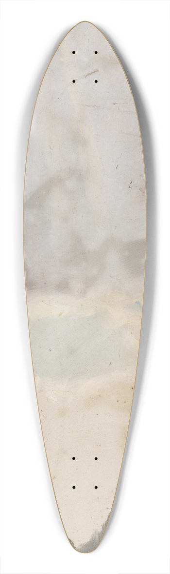 Karl Maria Thuma - Study of Clouds II 39.3 inch art pintail longboard deck