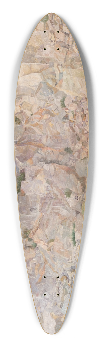 Karl Mediz - Der Geier im Felsengestein 39.3 inch art pintail longboard deck