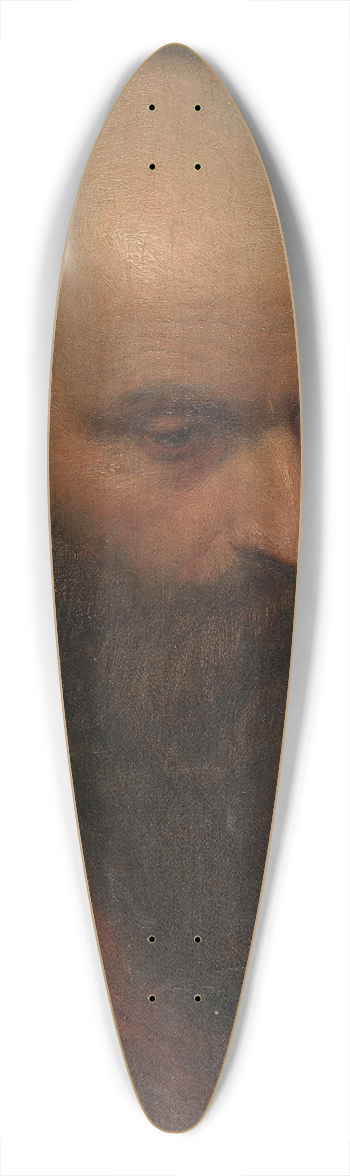 Karl Theodor von Piloty - Studie eines brtigen Mannes 39.3 inch art pintail longboard deck