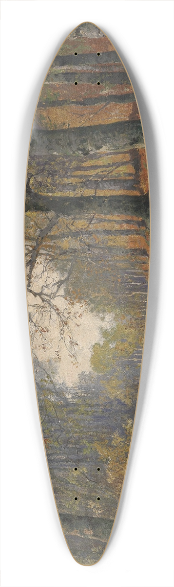 Karl Vikas - Herbstliche Waldlandschaft 39.3 inch art pintail longboard deck