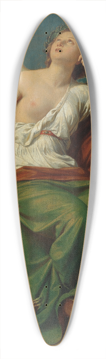 Karl von Blaas - Allegorie Der Kunst Entwurf Zu Den Fresken In Der Ruhmeshalle Und Nebenslen Im Wiener 39.3 inch art pintail longboard deck