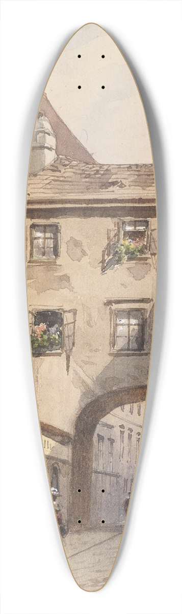 Karl Wenzel Zajicek - Bckerstrae 39.3 inch art pintail longboard deck