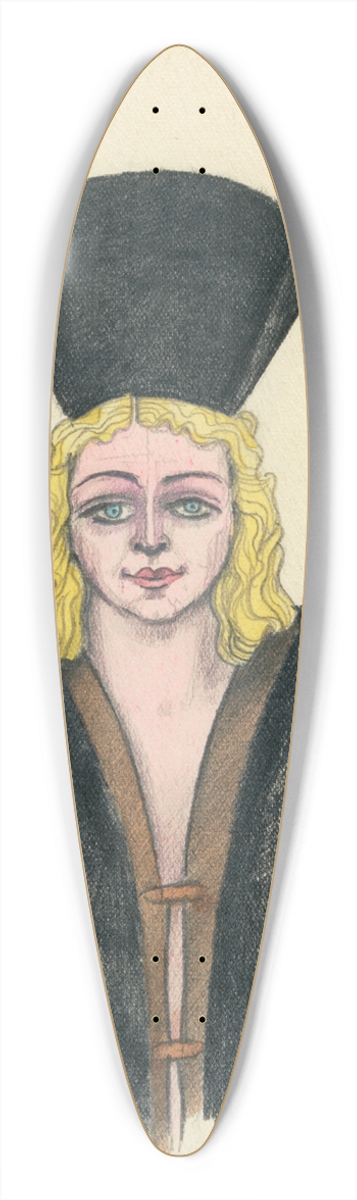 Karl Wiener - Dame 39.3 inch art pintail longboard deck
