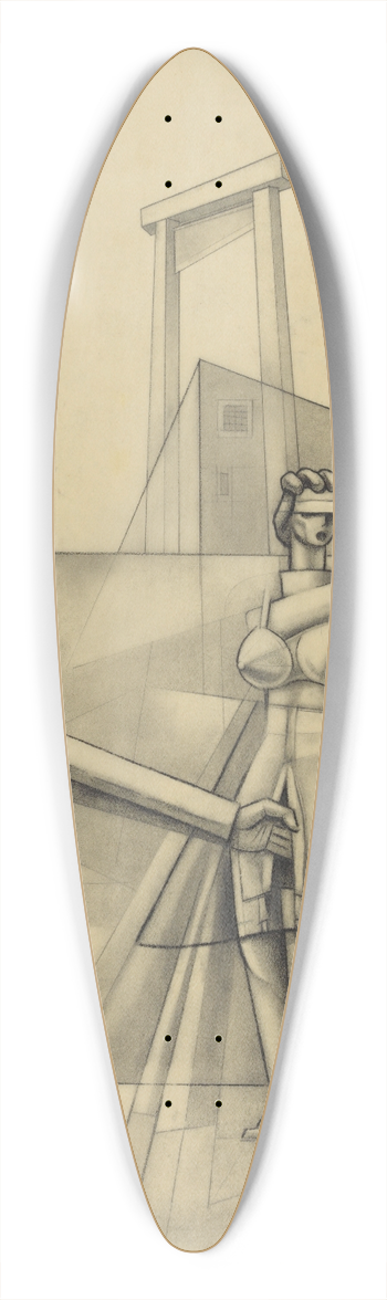 Karl Wiener - Das vergewaltigte Recht 39.3 inch art pintail longboard deck