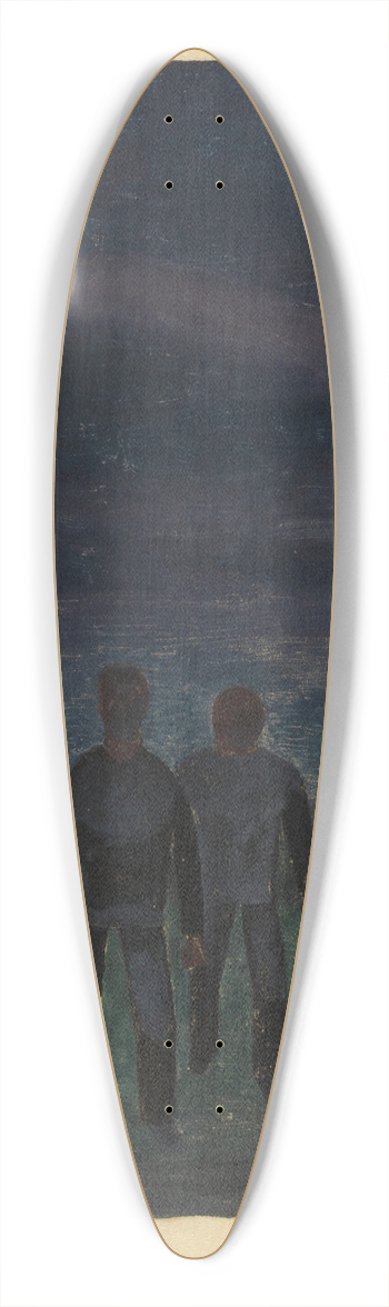 Karl Wiener - Finsternis 39.3 inch art pintail longboard deck