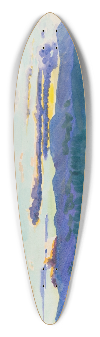 Karl Wiener - Naturstudie XXXIV 39.3 inch art pintail longboard deck