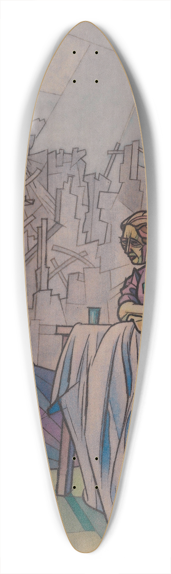 Karl Wiener - Ohne Titel 39.3 inch art pintail longboard deck