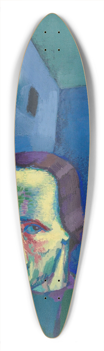 Karl Wiener - Ohne Titel (weibliches Portrt) 39.3 inch art pintail longboard deck