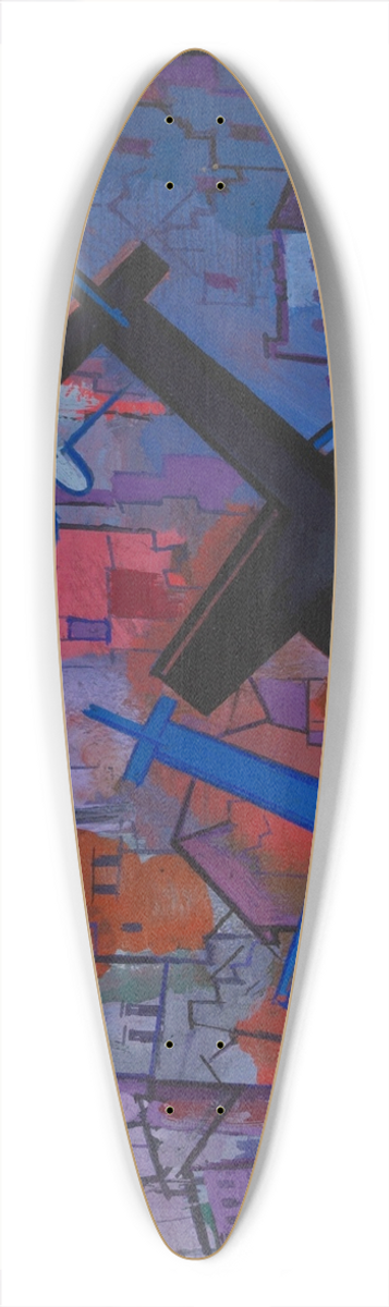 Karl Wiener - Oktober 39.3 inch art pintail longboard deck