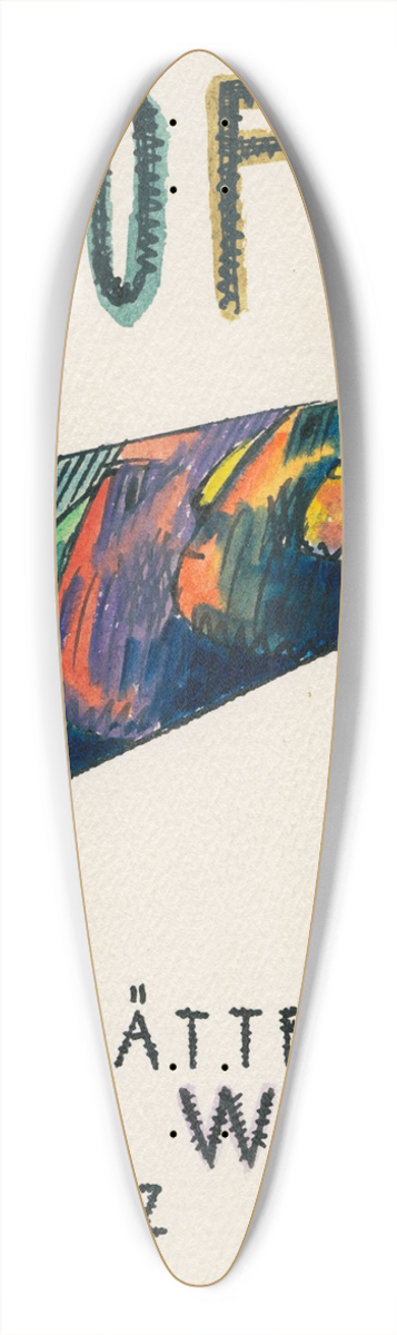 Karl Wiener - Profile, 10 Bltter, Graz 39.3 inch art pintail longboard deck