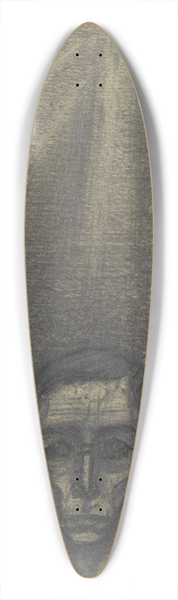 Karl Wiener - Selbstportrt 39.3 inch art pintail longboard deck