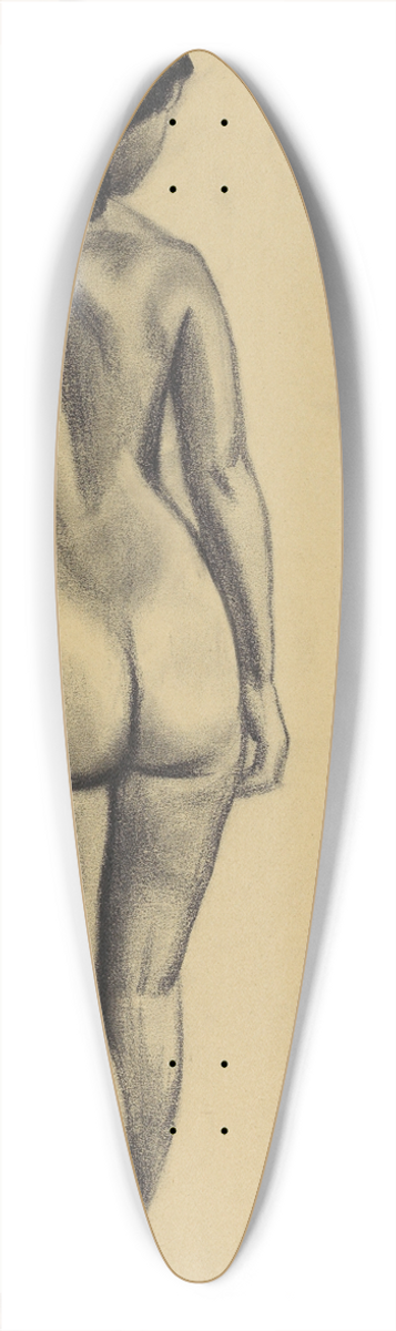 Karl Wiener - weiblicher Akt II 39.3 inch art pintail longboard deck