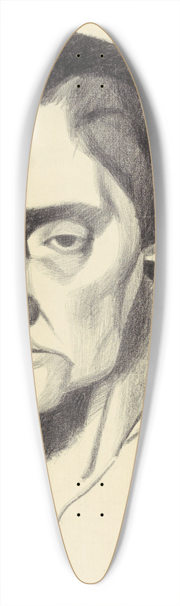 Karl Wiener - weibliches Portrt XI 39.3 inch art pintail longboard deck