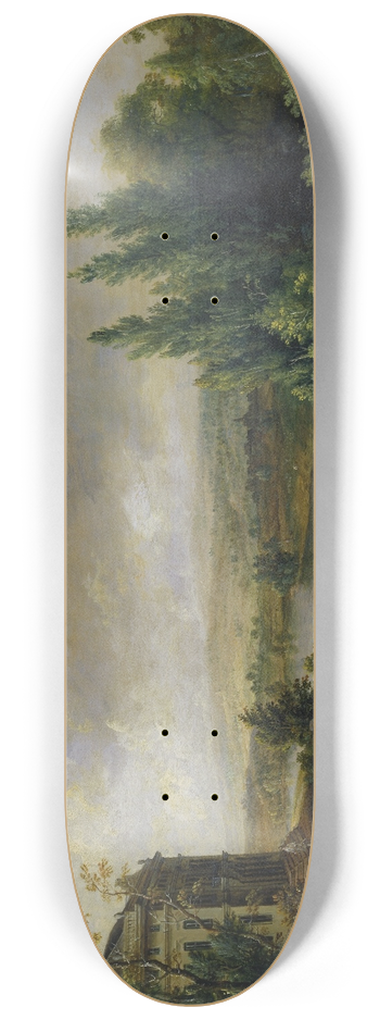 Christian Georg Schtz the elder - Schnbusch Castle near Aschaffenburg 8.25 inch art skate deck