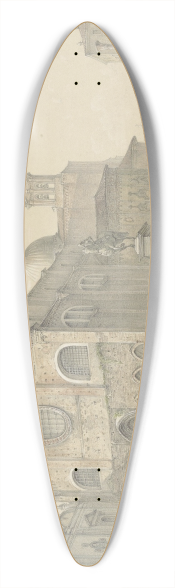 Karoly Lajos Libay - Veneti; S. Giovanni & Paolo 39.3 inch art pintail longboard deck