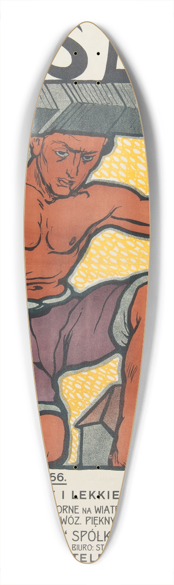 Karol Zyndram Maszkowski - Asbit 39.3 inch art pintail longboard deck
