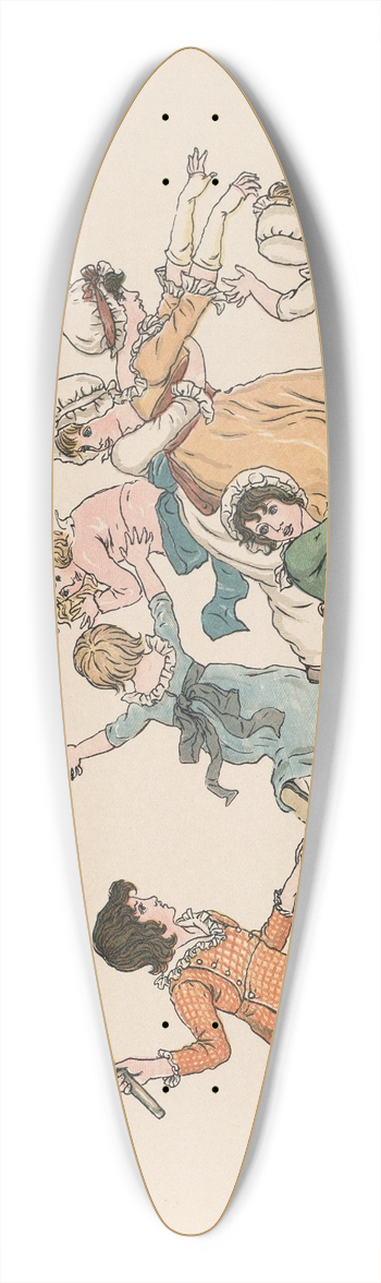 Kate Greenaway - A Apple Pie Pl 07 39.3 inch art pintail longboard deck