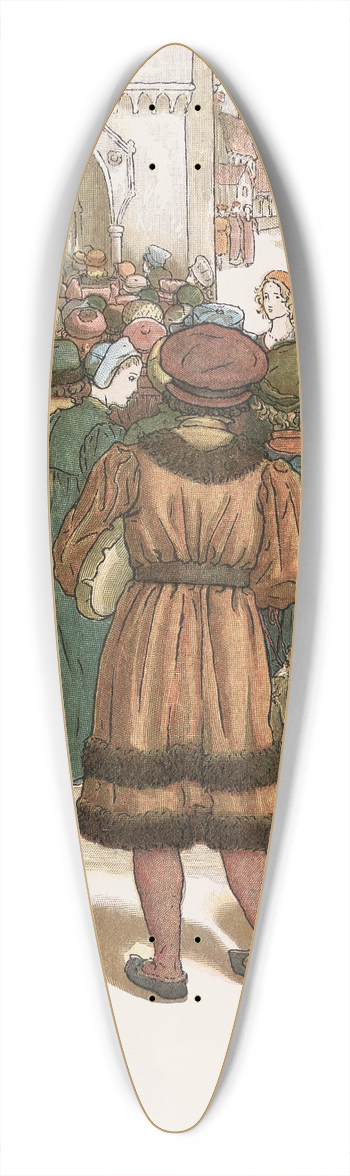 Kate Greenaway - The Pied Piper of Hamelin Pl 11 39.3 inch art pintail longboard deck