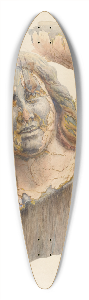 Katharine Merrill - Circus Wagon Figure  Dancing Girl 39.3 inch art pintail longboard deck