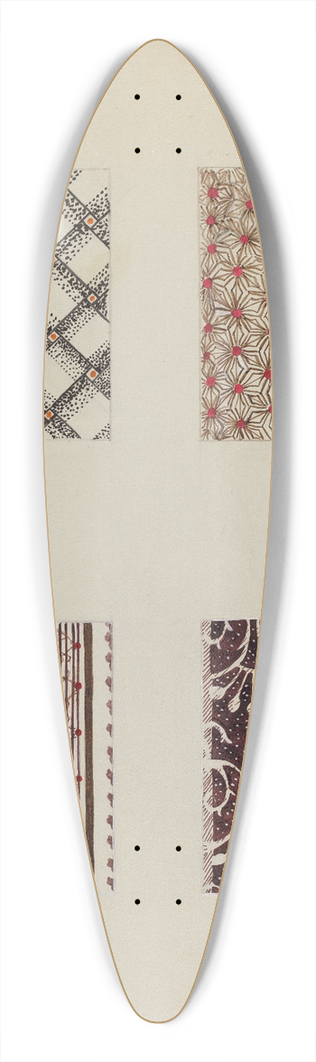 Katherine Hastings - Materials from Quilt 39.3 inch art pintail longboard deck