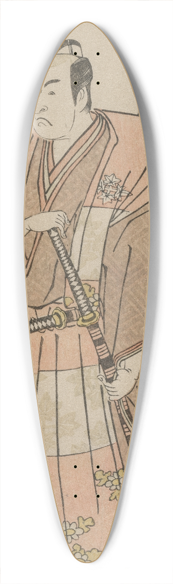 Katsukawa Shunk - Ichikawa Monnosuke II as a Lord in Formal Dress 39.3 inch art pintail longboard deck
