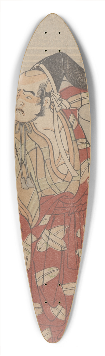 Katsukawa Shunsh - Actor Otoni Hiroji as Samurai with Box 39.3 inch art pintail longboard deck