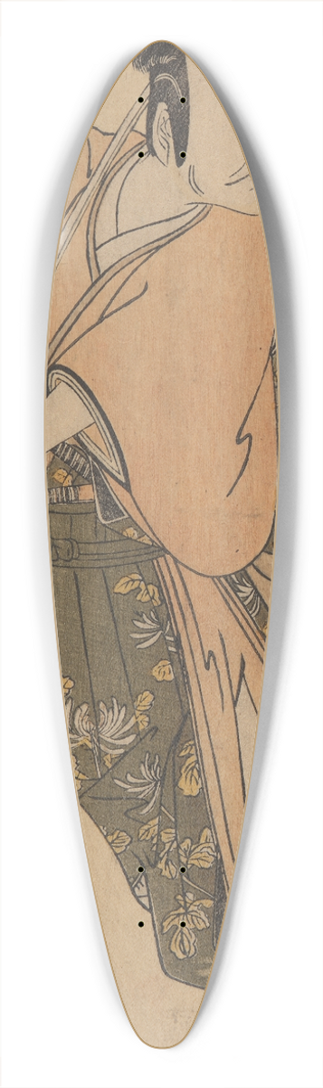 Katsukawa Shunsh - An Actor of the Ichikawa Family (Ichikawa Danjur) with Sword and Dagger 39.3 inch art pintail longboard deck
