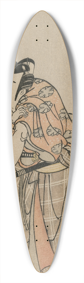 Katsukawa Shunsh - Ichikawa Yaozo II as Sakuramaru 39.3 inch art pintail longboard deck